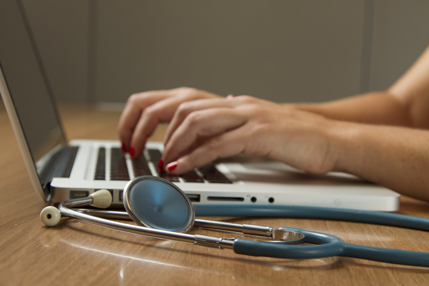 Stethoscope and clinical technology representing medical devices and supplies